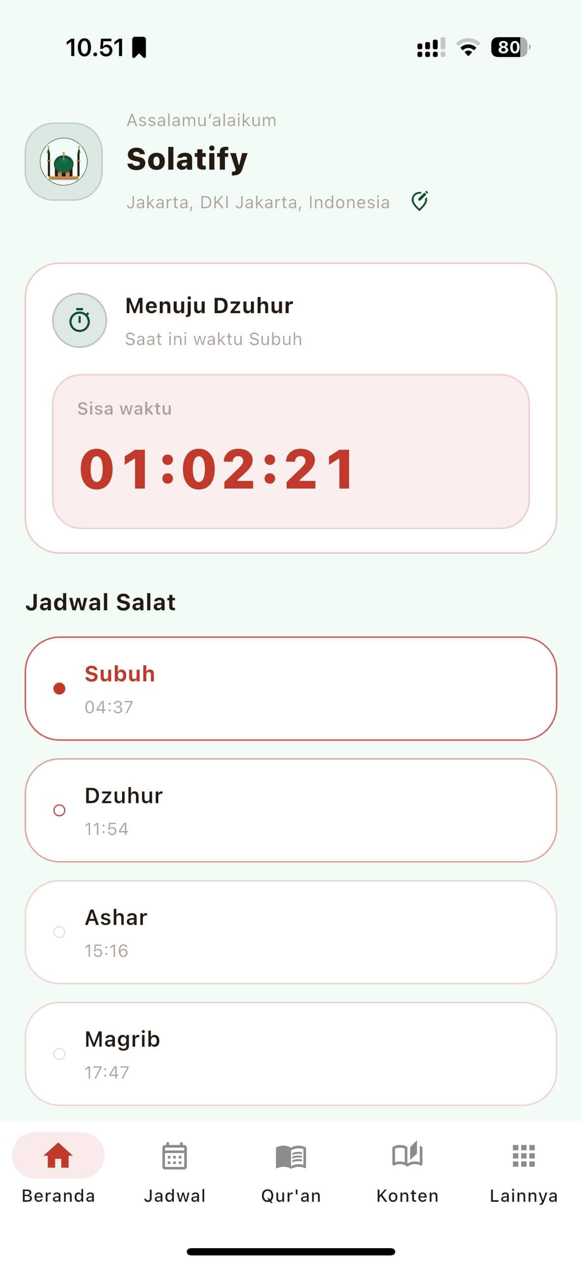 Solatify light theme preview on iPhone 17 Pro